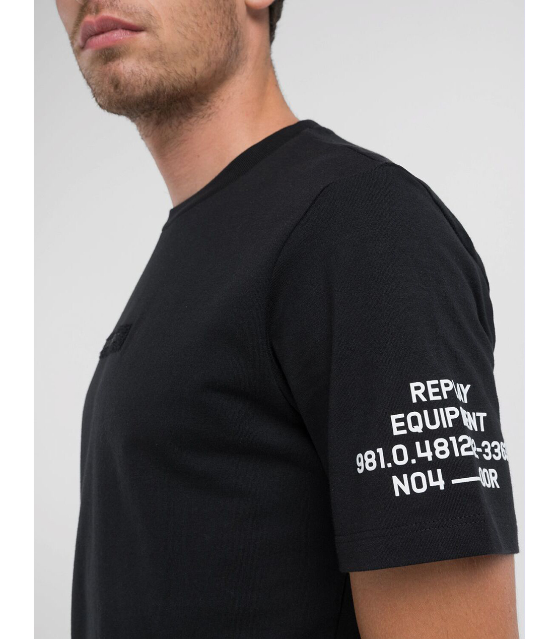 ヘビーピュアコットンジャージーレタリングTシャツ 詳細画像 ブラック 4